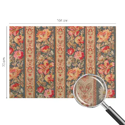 Selbstklebende Fototapete fürs Schlafzimmer mit bunten Blumen als Motiv