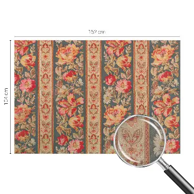 Selbstklebende Fototapete fürs Schlafzimmer mit bunten Blumen als Motiv