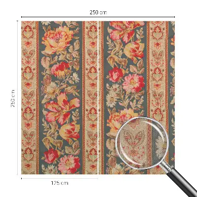 Selbstklebende Fototapete fürs Schlafzimmer mit bunten Blumen als Motiv