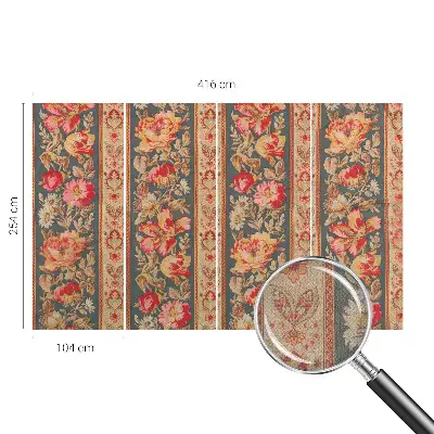 Selbstklebende Fototapete fürs Schlafzimmer mit bunten Blumen als Motiv