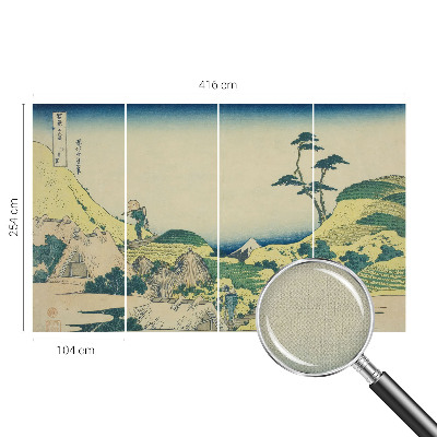 Fototapete in 3D-Optik mit einem Motiv einer ländlichen Landschaft