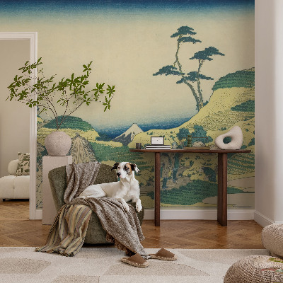 Fototapete in 3D-Optik mit einem Motiv einer ländlichen Landschaft