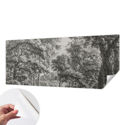 76D-Fototapete mit Motiv einer Waldlandschaft