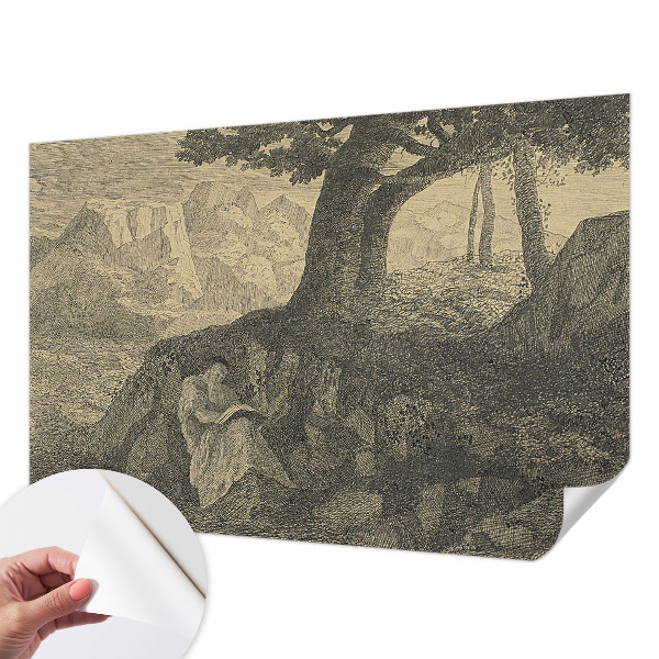 Selbstklebende Fototapete fürs Kinderzimmer Lesecharakter