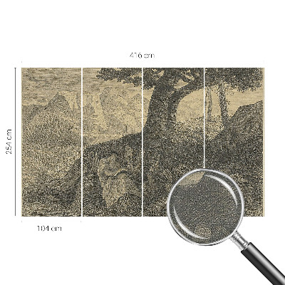 Selbstklebende Fototapete fürs Kinderzimmer Lesecharakter