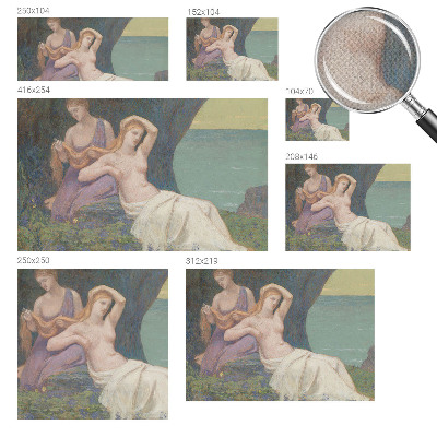 76D-Fototapete fürs Wohnzimmer Küstenszene