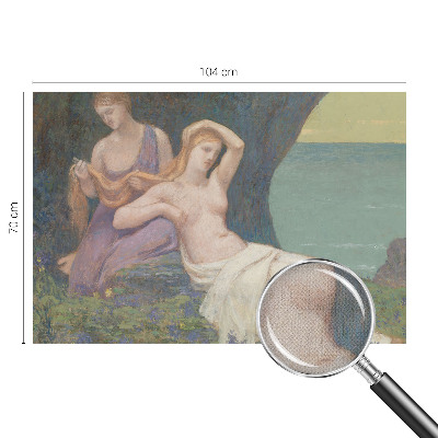 76D-Fototapete fürs Wohnzimmer mit einer Küstenszene
