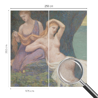 76D-Fototapete fürs Wohnzimmer mit einer Küstenszene
