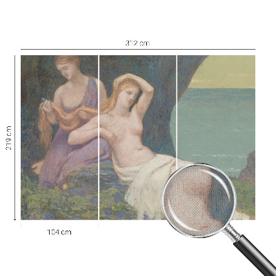 76D-Fototapete fürs Wohnzimmer Küstenszene