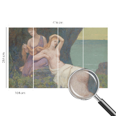 76D-Fototapete fürs Wohnzimmer Küstenszene