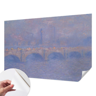 Fototapete nach Maß mit Motiv einer blauen Brücke