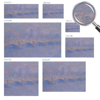 Fototapete nach Maß mit Motiv einer blauen Brücke