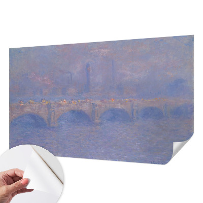Fototapete nach Maß mit Motiv einer blauen Brücke