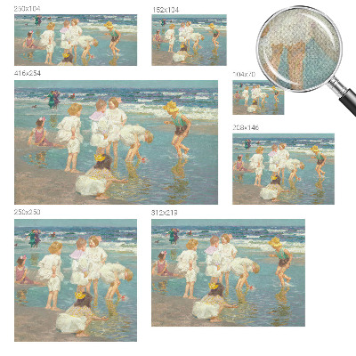 Motivtapete fürs Wohnzimmer Kindheit am Strand