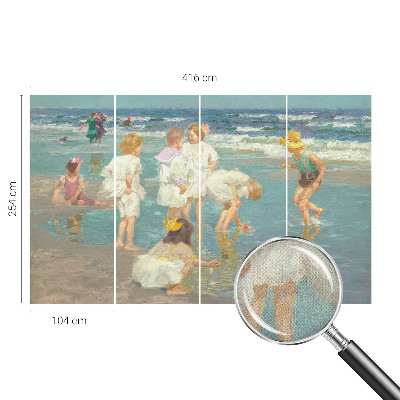 Motivtapete fürs Wohnzimmer Kindheit am Strand