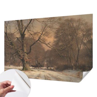 Hochwertige Bildtapete mit Motiv einer Winterlandschaft