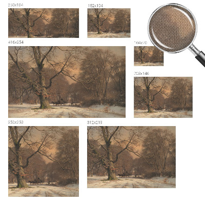 Hochwertige Bildtapete Winterlandschaft