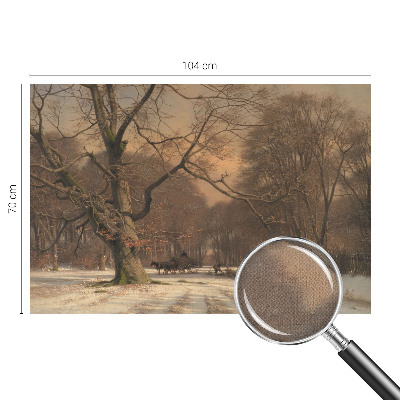 Hochwertige Bildtapete Winterlandschaft