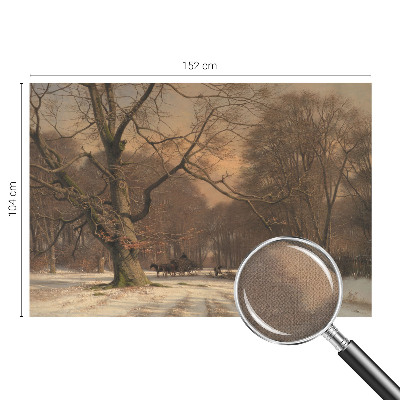 Hochwertige Bildtapete Winterlandschaft