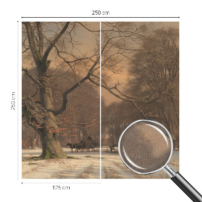 Hochwertige Bildtapete Winterlandschaft