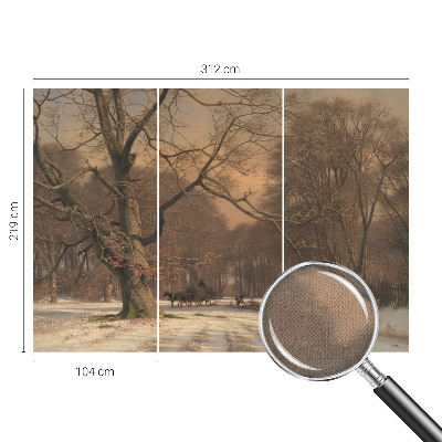 Hochwertige Bildtapete Winterlandschaft