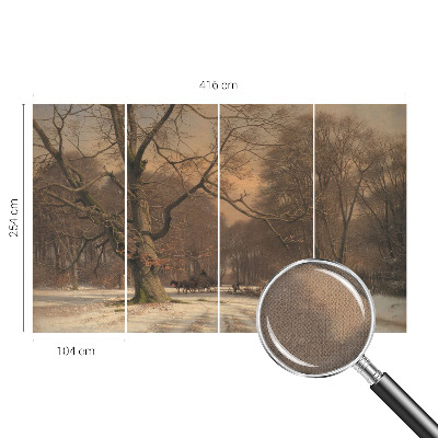 Hochwertige Bildtapete Winterlandschaft