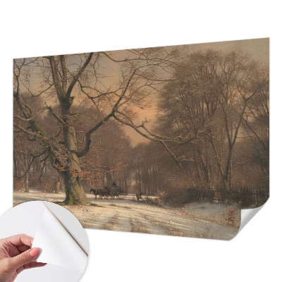 Hochwertige Bildtapete mit Motiv einer Winterlandschaft