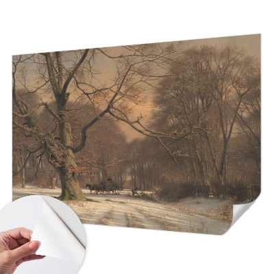 Hochwertige Bildtapete mit Motiv einer Winterlandschaft