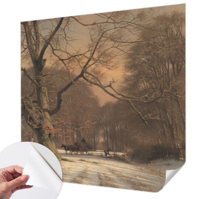 Hochwertige Bildtapete mit Motiv einer Winterlandschaft