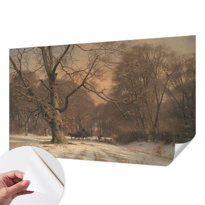 Hochwertige Bildtapete mit Motiv einer Winterlandschaft