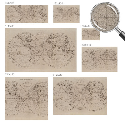 Vintage tapete Alte Karte