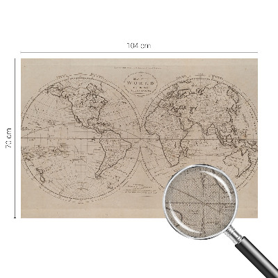 Vintage tapete Alte Karte