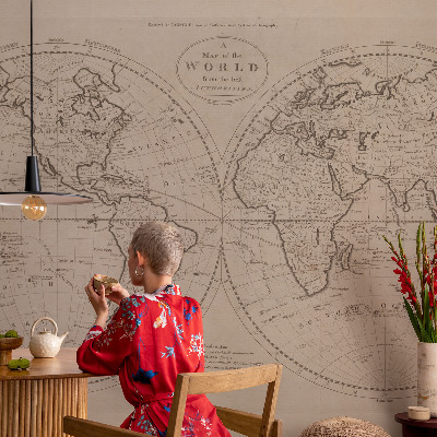 Vintage tapete Alte Karte