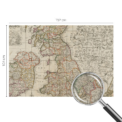 Selbstklebende Fototapete Antike Karte