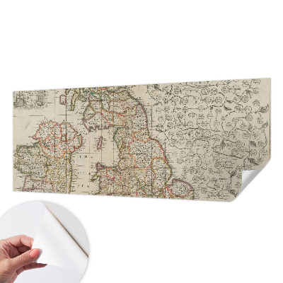 Selbstklebende Fototapete Antike Karte