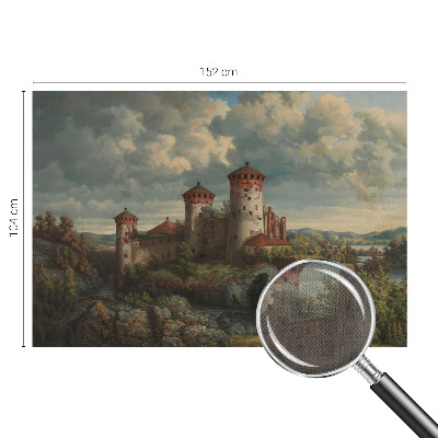 Selbstklebende Fototapete für die Wand mit romantischer Landschaft