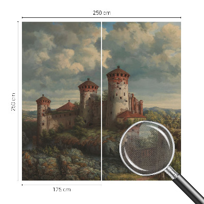 Selbstklebende Fototapete für die Wand Romantische Landschaft