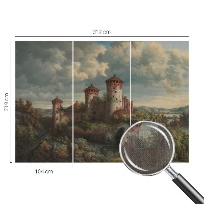 Selbstklebende Fototapete für die Wand Romantische Landschaft