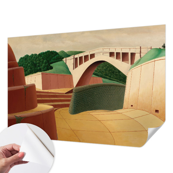 Selbstklebende Fototapete fürs Wohnzimmer Friedliche Landschaft