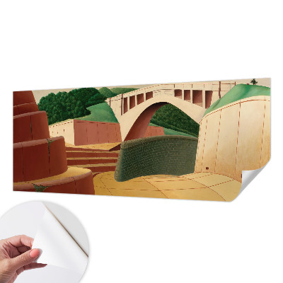 Selbstklebende Fototapete fürs Wohnzimmer Friedliche Landschaft