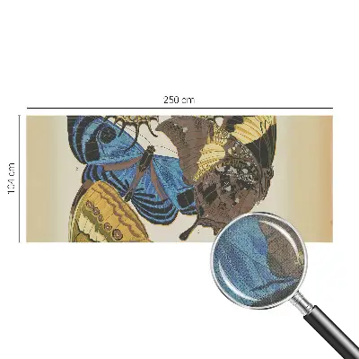Selbstklebende Fototapete fürs Kinderzimmer mit Schmetterlingsmotiv