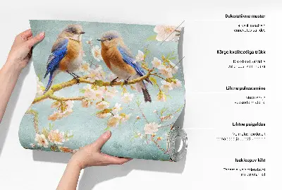Selbstklebende Fototapete fürs Kinderzimmer mit Schmetterlingsmotiv