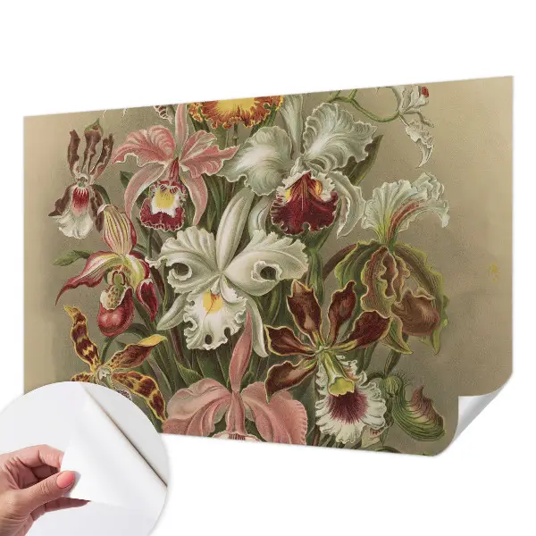 77D-Fototapete mit floralem Eleganzmotiv