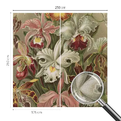 77D-Fototapete mit floralem Eleganzmotiv