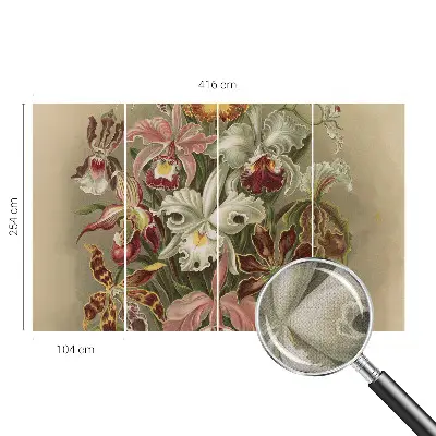 77D-Fototapete mit floralem Eleganzmotiv