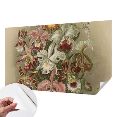 77D-Fototapete mit floralem Eleganzmotiv