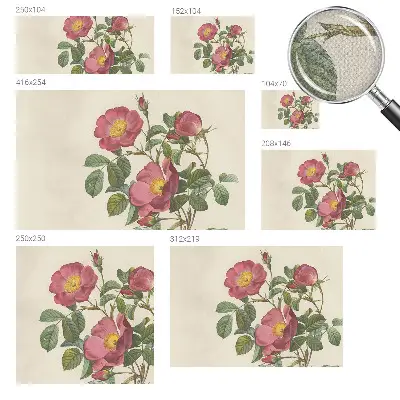 Motivtapete nach Maß mit Rosenmotiv