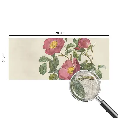Motivtapete nach Maß mit Rosenmotiv