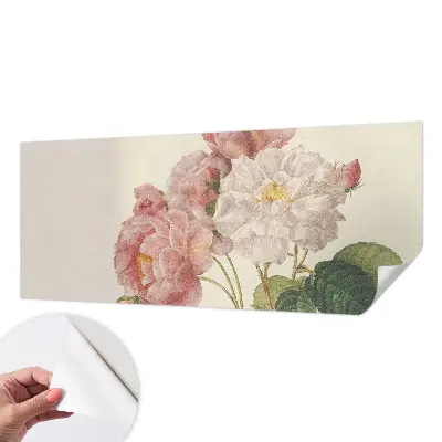 Motivtapete fürs Wohnzimmer mit romantischem Rosenmotiv