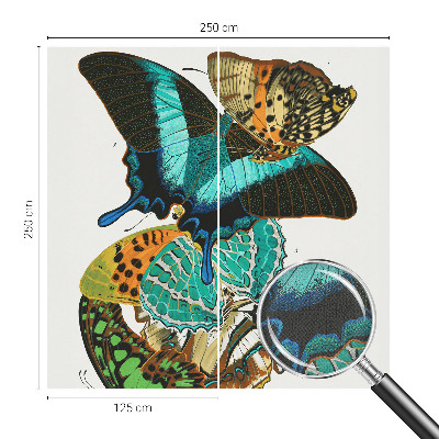 Vintage tapete Bunte Schmetterlinge